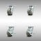 Service Caster 4 Inch SS Thermoplastic Rubber Swivel Caster Set with Roller Bearing 2 Brake SCC SCC-SS30S420-TPRRD-2-TLB-2 - alternate 1